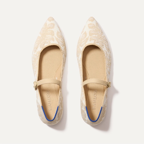 Rothy's Shoes - Rothy's The Point Mary Jane II - White Chantilly Size 8.5
